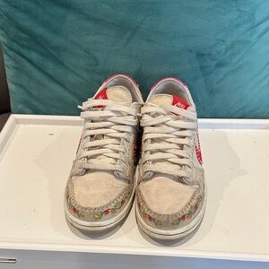 Nike Sneakers with Red and White Details